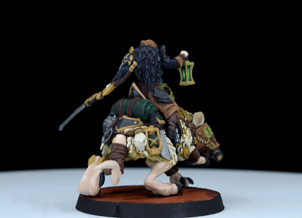 Thumbnail: Legends of Signum - Bartolo the Plague Reaper on Giant Rat Mount - Painted