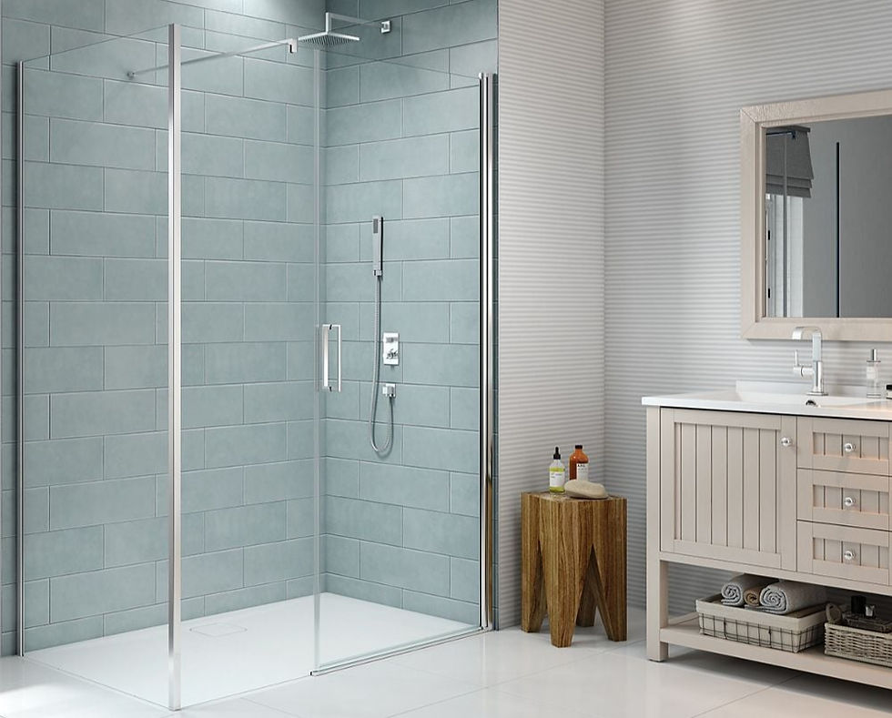 Merlyn frameless shower enclosure.