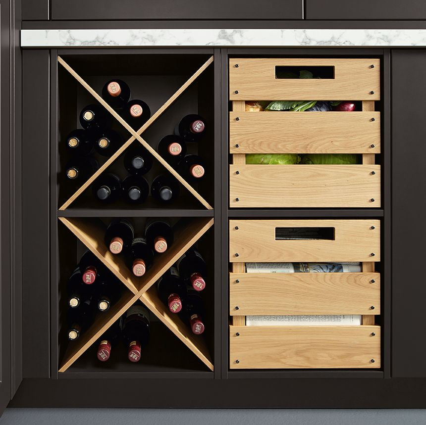 schuller storage boxes in kitchen