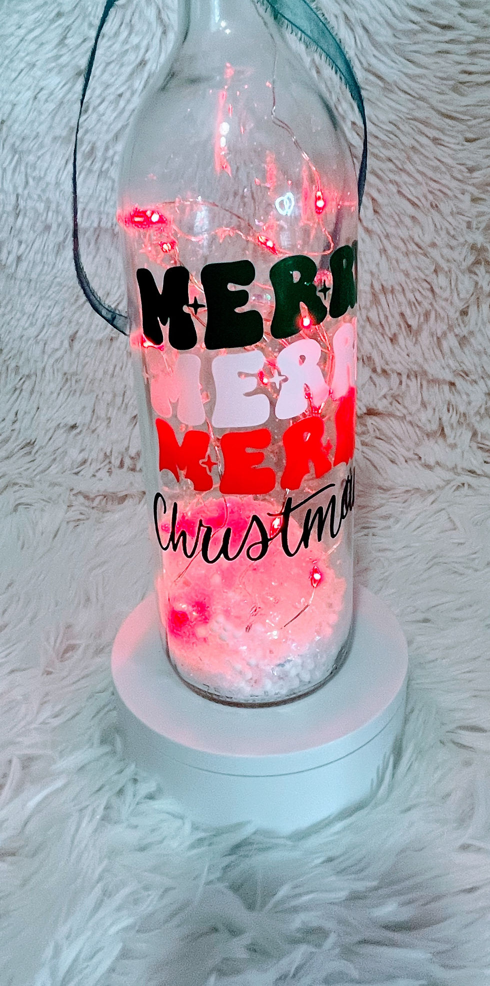 Thumbnail: Glass bottle lamp Christmas! 