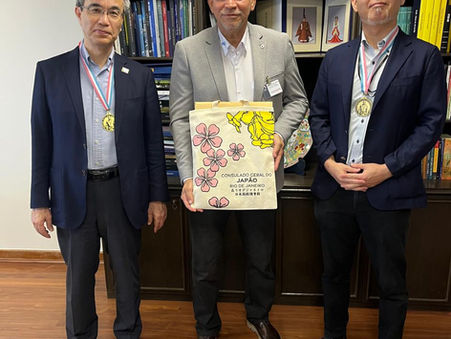 FEJ realiza visita oficial ao Consulado-Geral do Japão no Rio de Janeiro