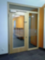 Türelement verglast mit Seitenteil und Oberlicht