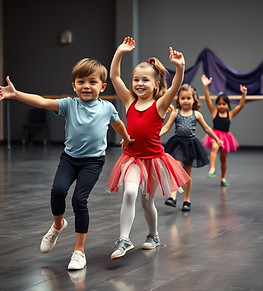 realistic kids taking a dance class.jpg