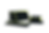 3 parkour blocks of varying sizes painted in black with a yellow trim