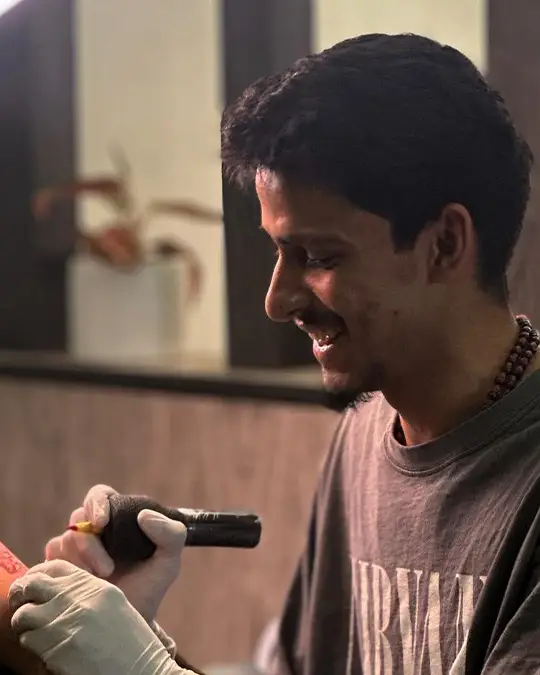 Himanshu, Ahmedabad tattoo artist specializing in realism and small tattoos