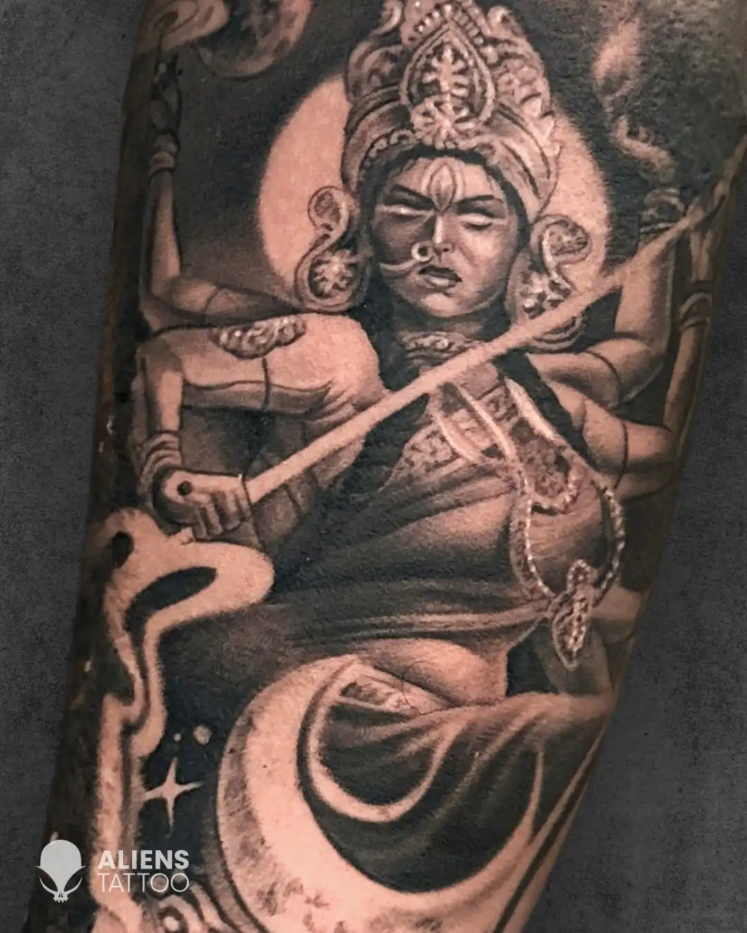 Realism Kali on Shoulder over scar