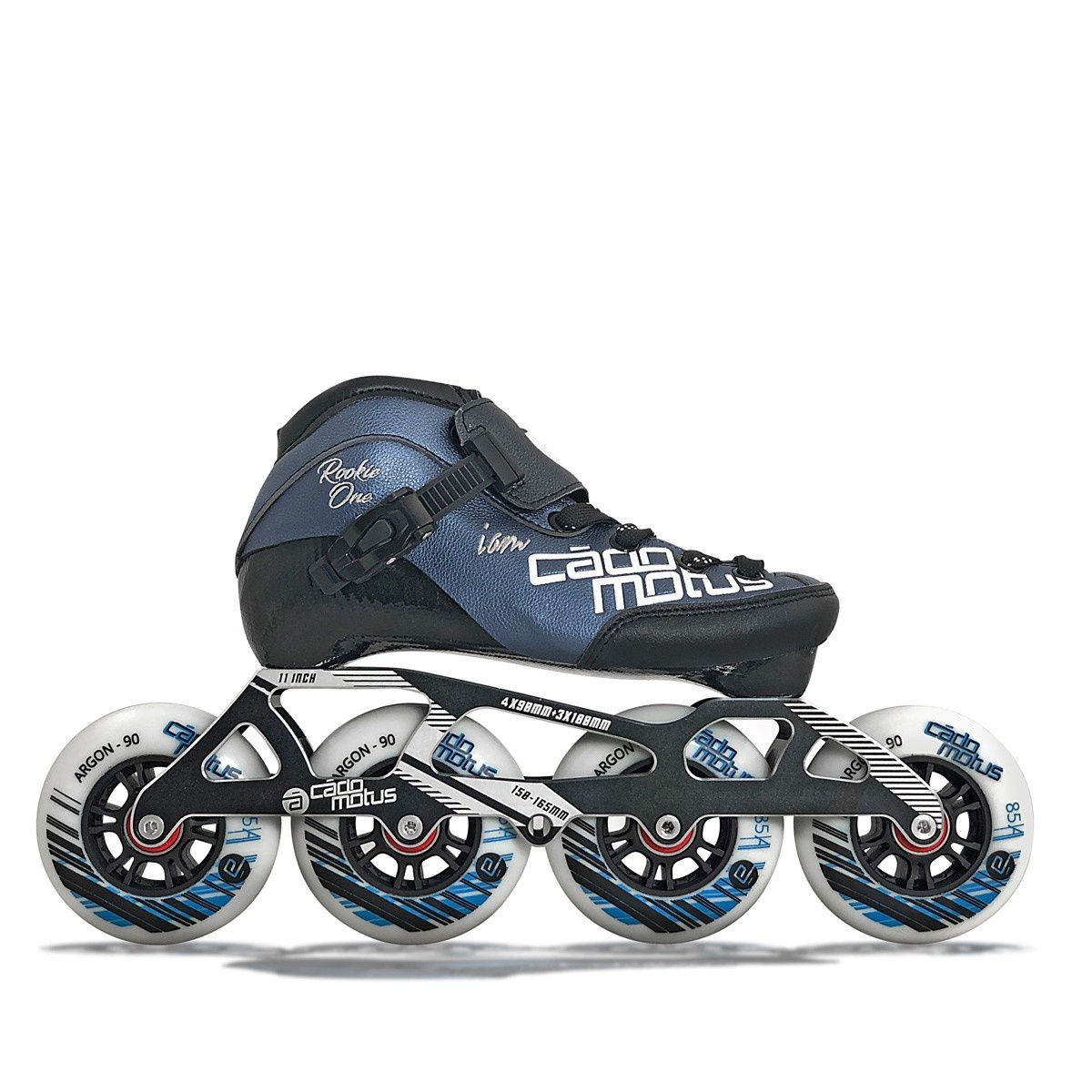 Cadomotus Rookie One Kids Inline Skate 4×90 | 3×100 race setup