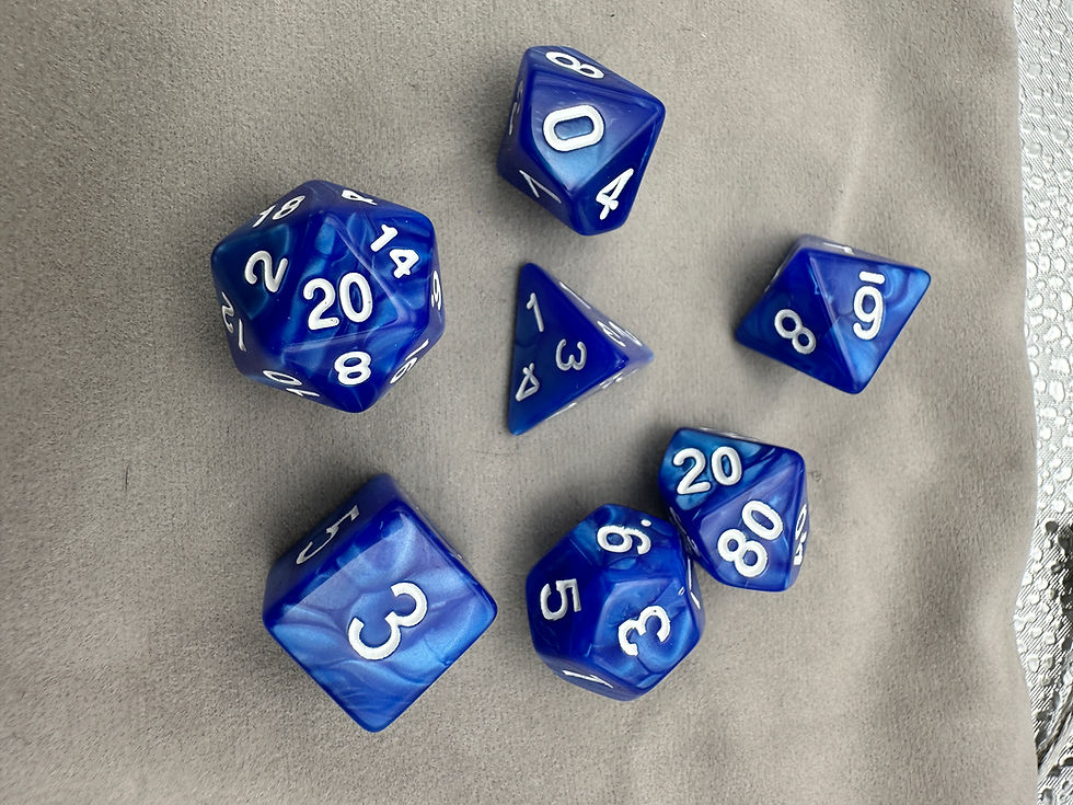 Thumbnail: ACRYLIC DICE SET 1