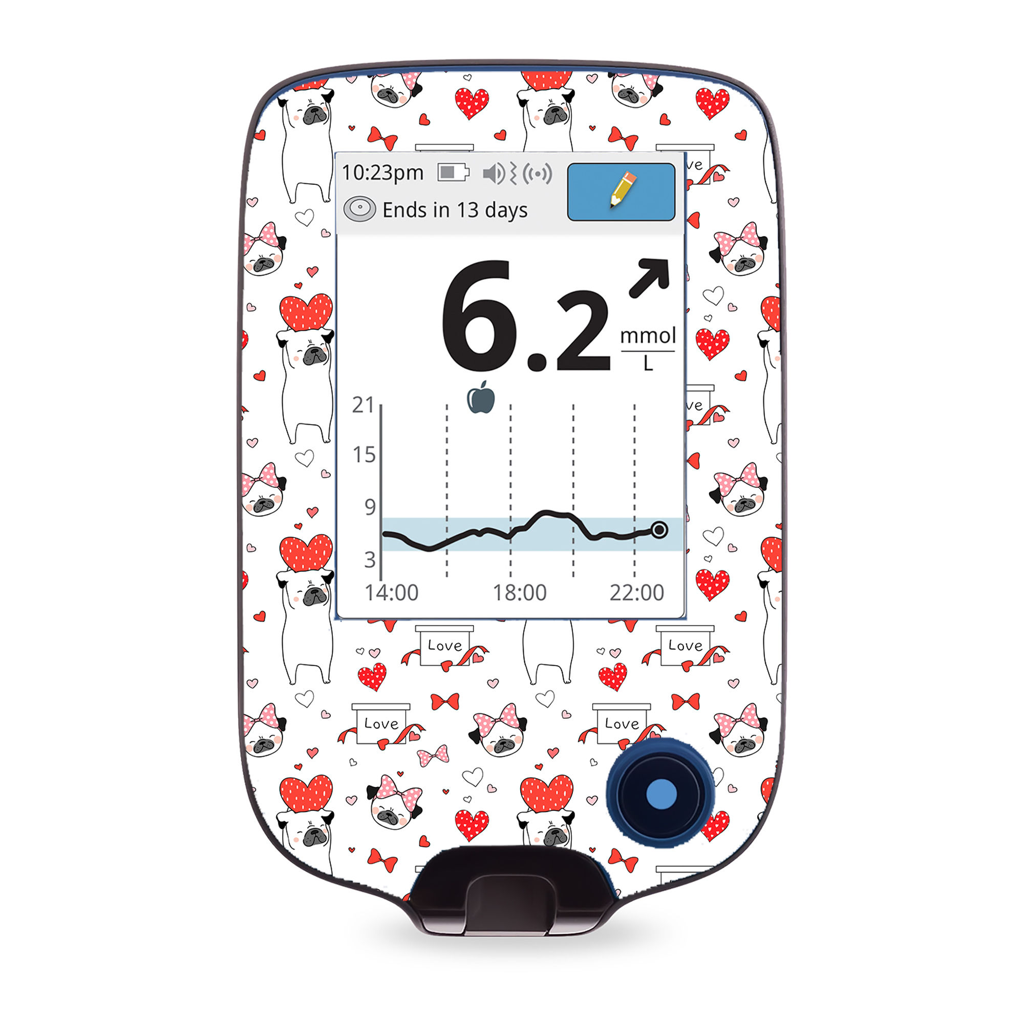 Puppy Love | Freestyle Libre Scanner Sticker