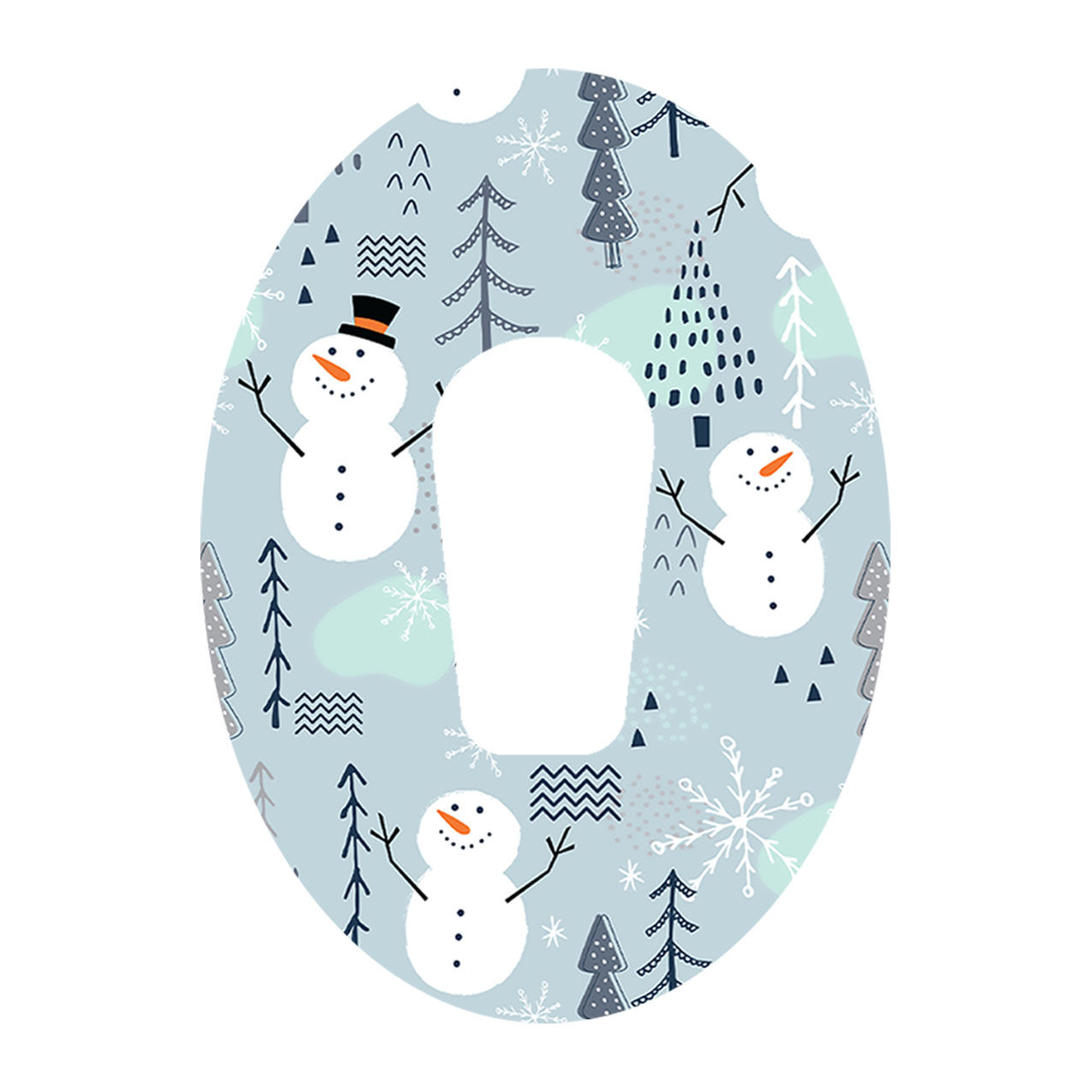 Snowman | Dexcom One/G6 Full Cover Patch