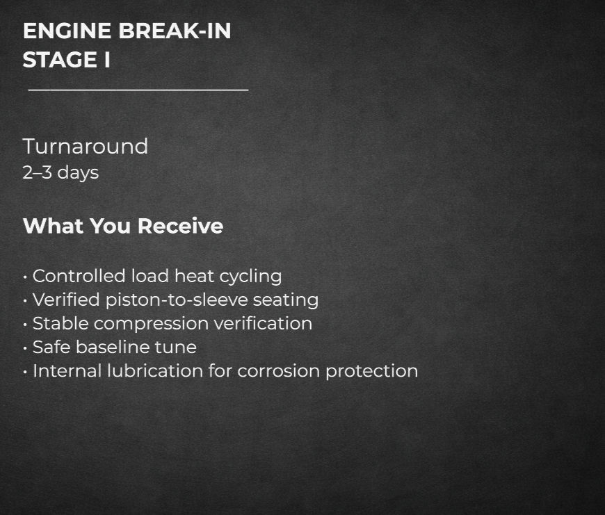 R/C nitro engine break-in service and help tuning