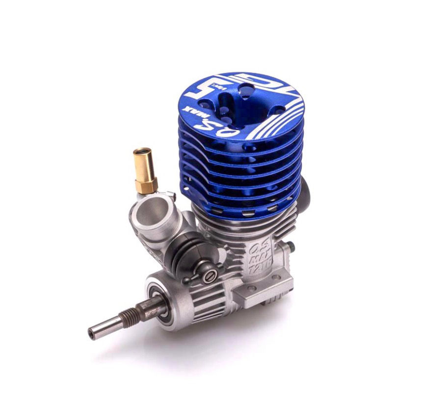 O.S. MAX .12 TG12 Ver. 5 nitro engine for entry-level 1/10 RC on-road racing.