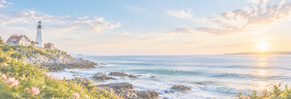 Dreamy Lighthouse Coast at Sunrise.png