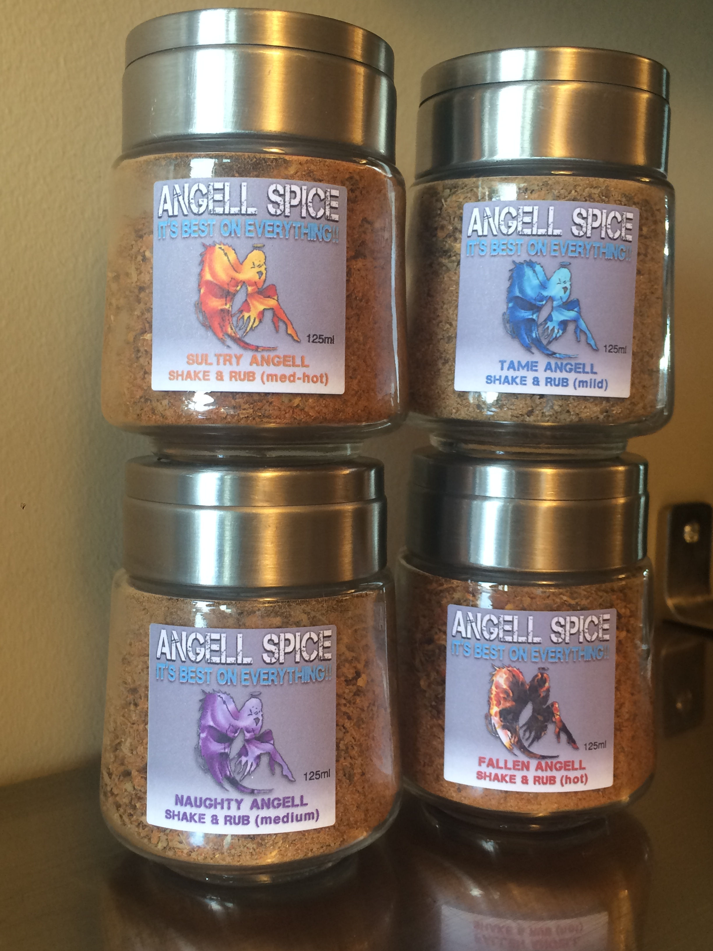 Bundle of Angells - SHAKE & RUB Shaker Jars (4-pack)