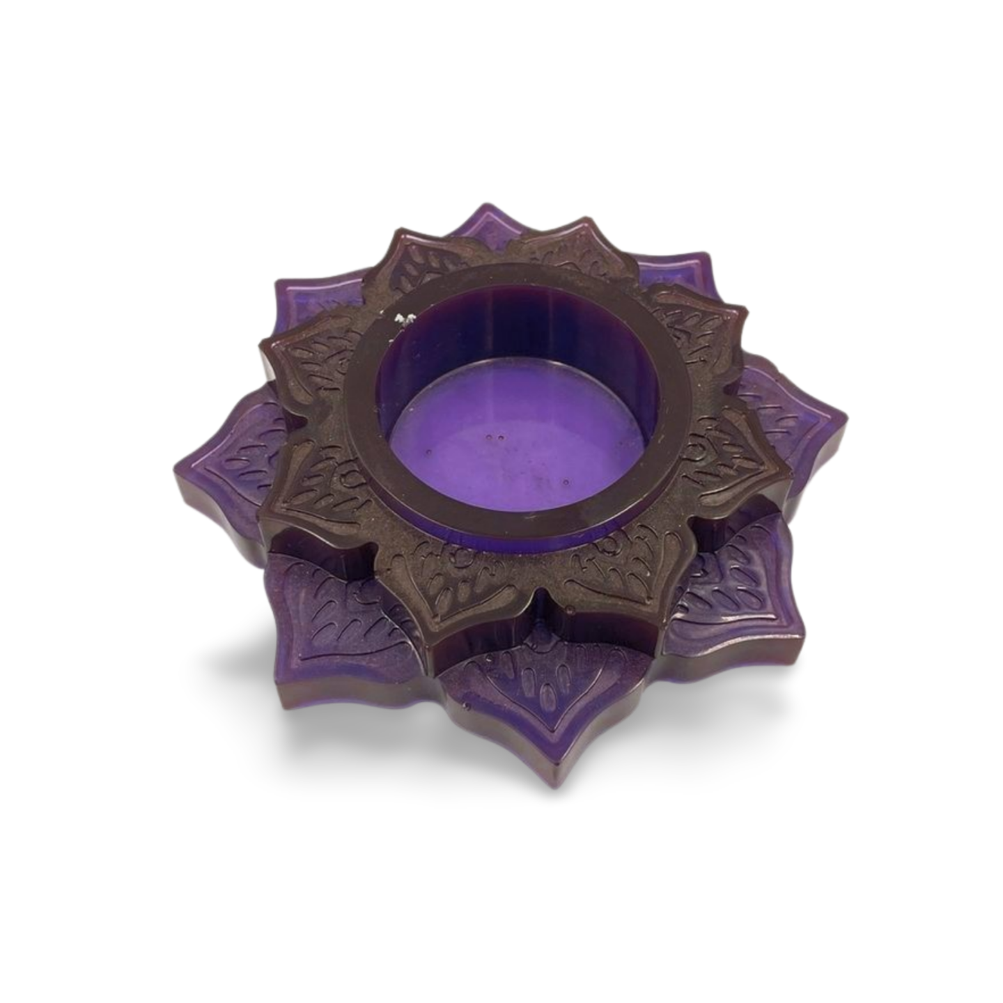 Resin Mandala Candle Holder