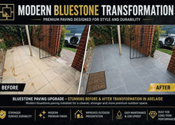 Bluestone Paving Installation Adelaide | Before and After