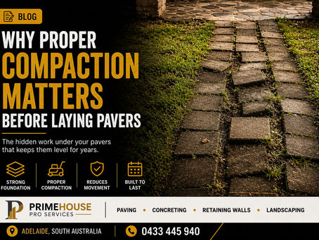 WHY PROPER COMPACTION MATTERS BEFORE LAYING PAVERS