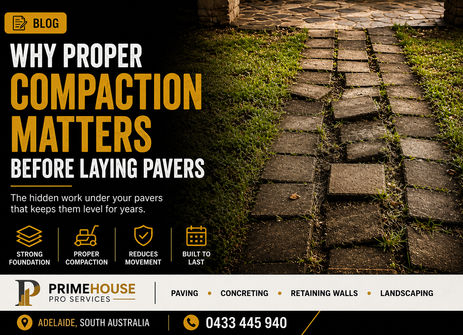 WHY PROPER COMPACTION MATTERS BEFORE LAYING PAVERS