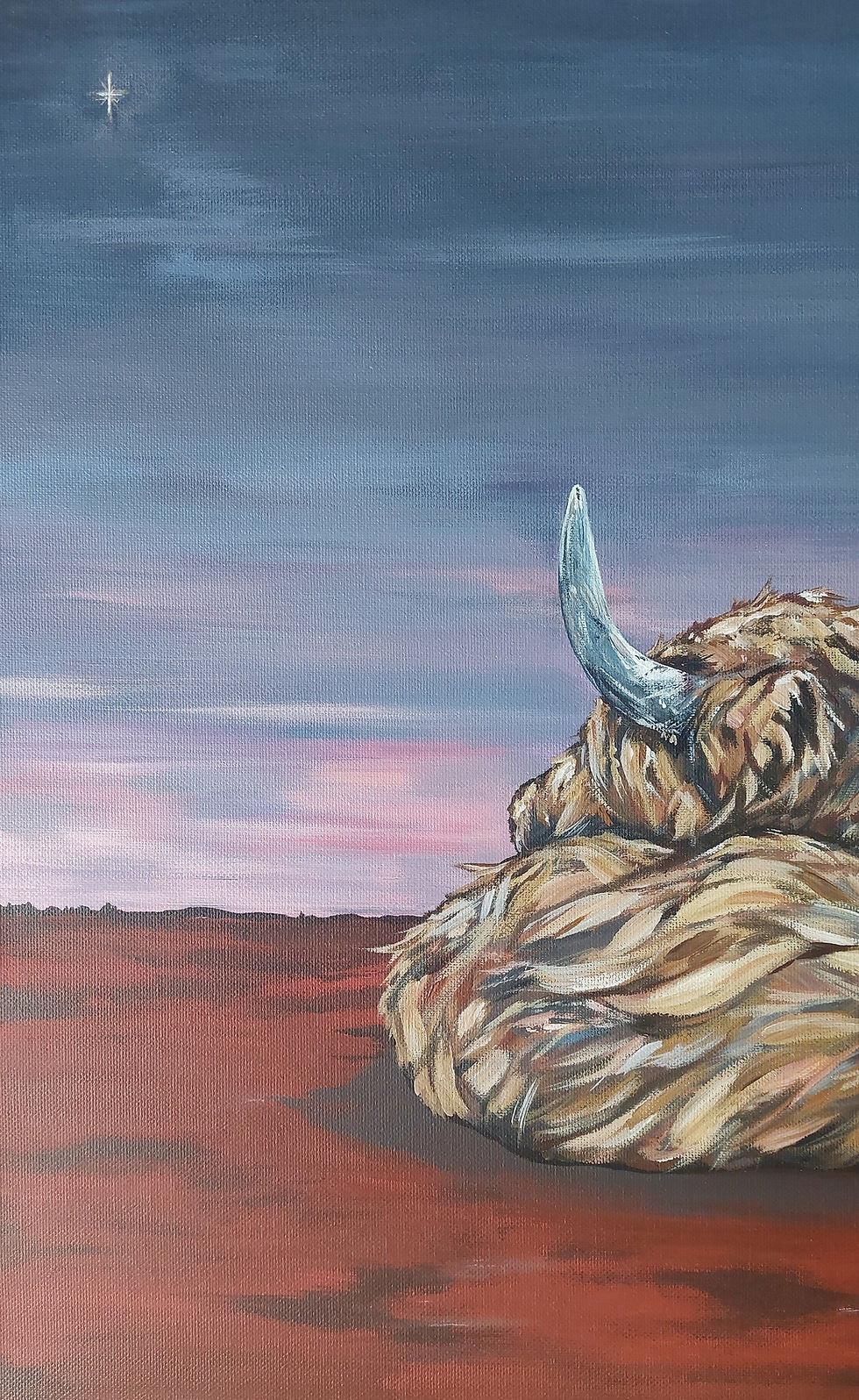 Highland Cow Original Painting