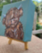 Highland cow art personalised