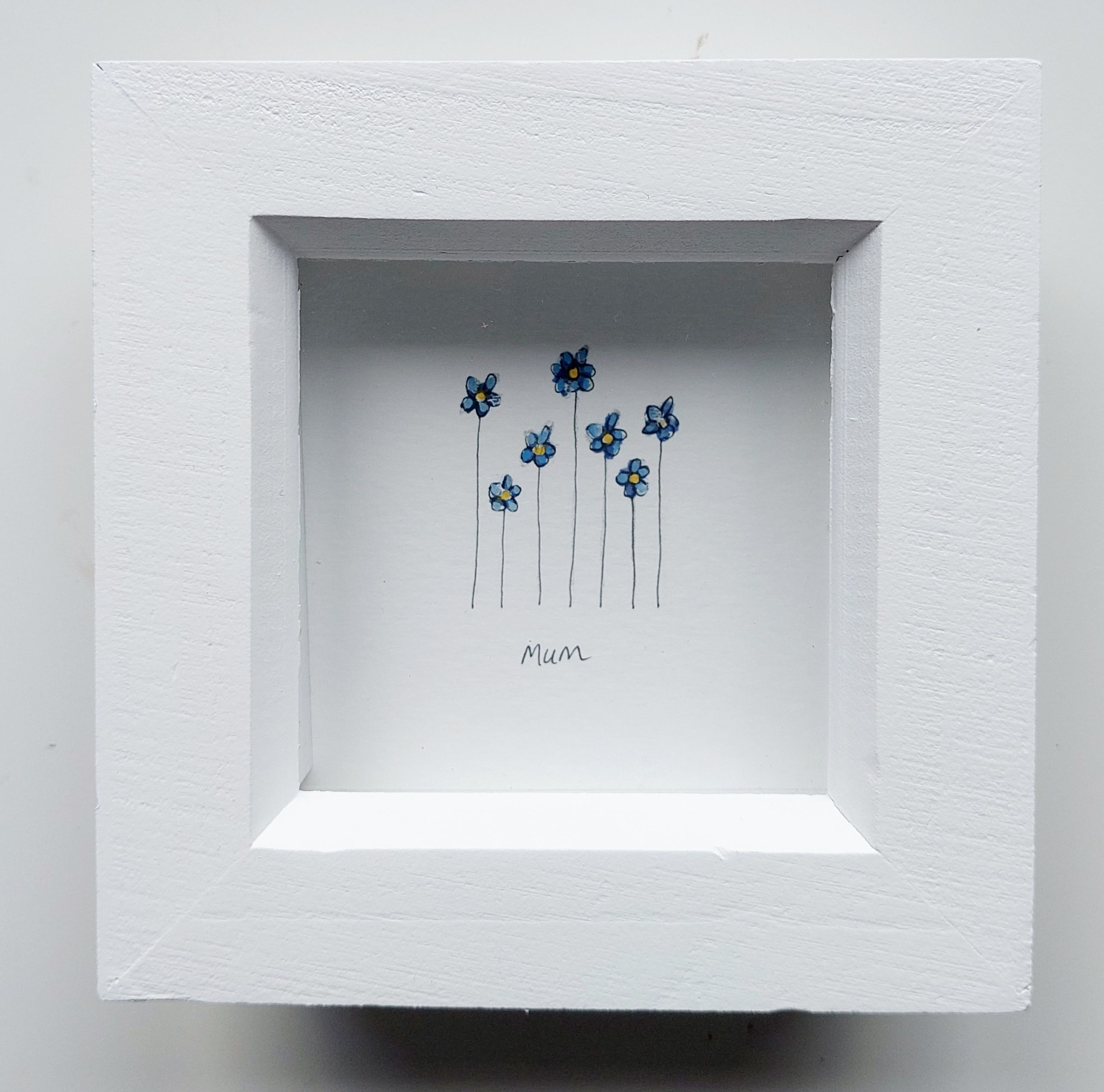 'Mum' Original Handpainted Watercolour and Ink Mum Gift