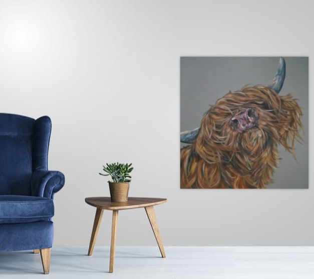 Thumbnail: Highland Cow Painting Wall