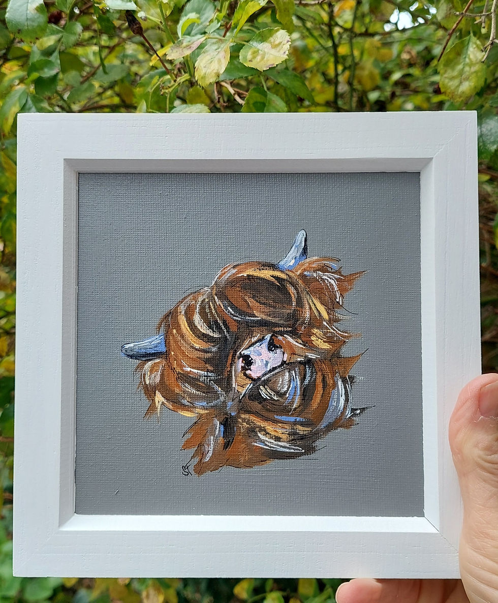 Thumbnail: original scottish cow art