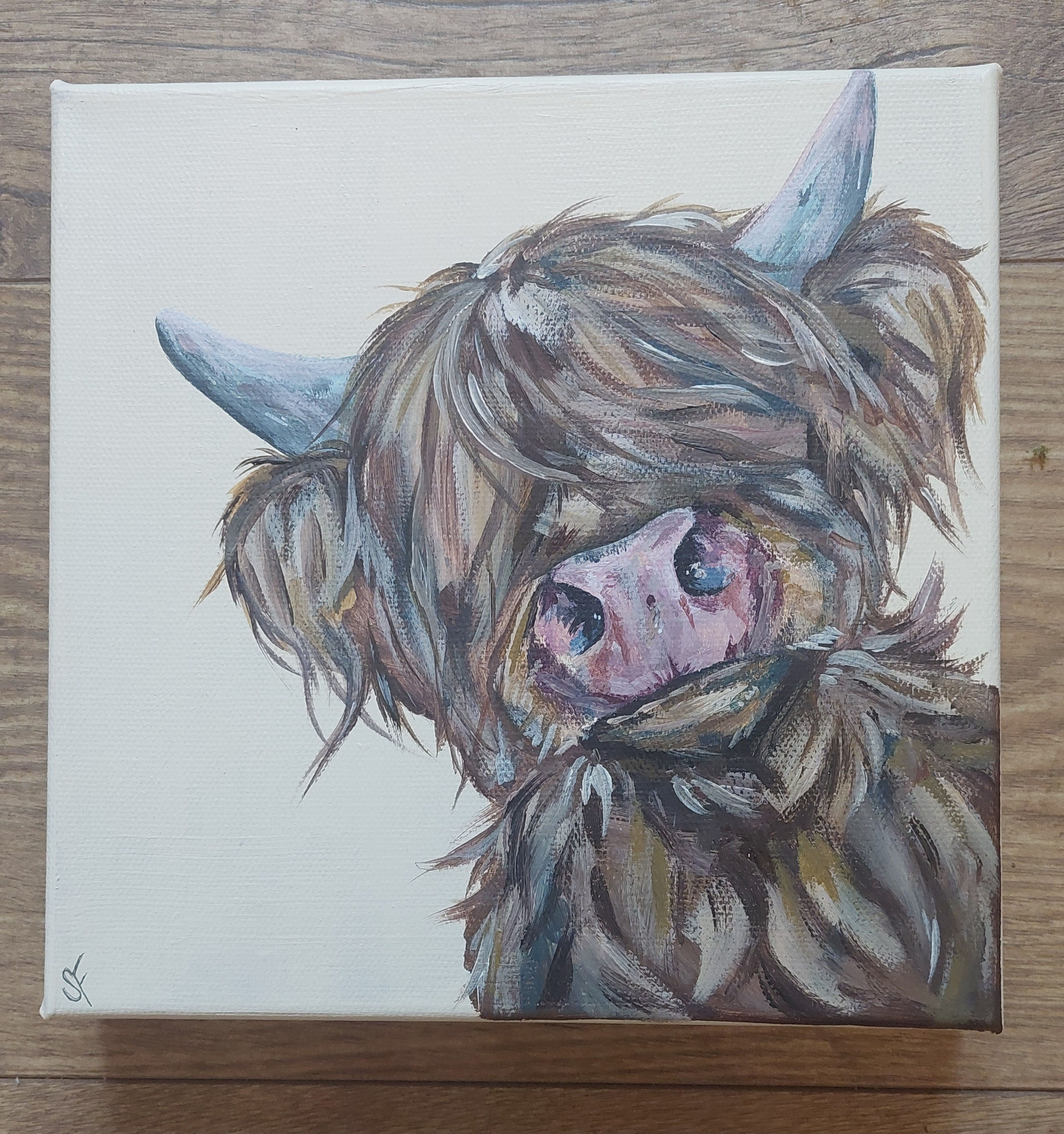Original Painting Of A Highland Cow