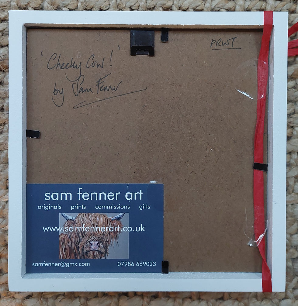 Thumbnail: Cheeky Scottish Cow Art