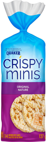 Quaker Crispy Minis Original Rice Cakes - 127g | CanadianFoodToUsa