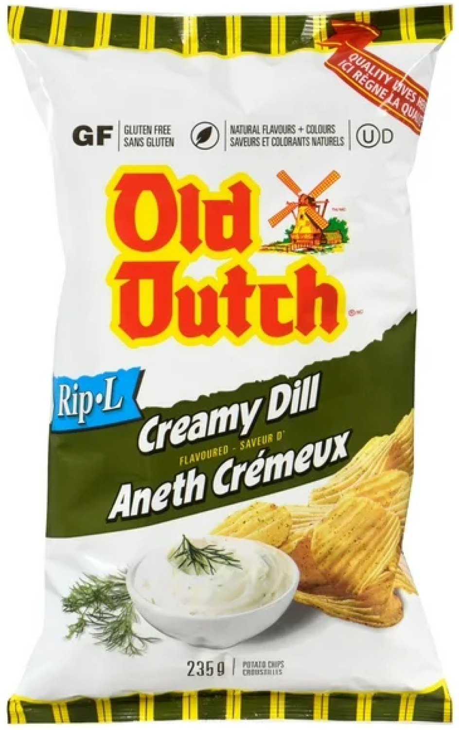 Old Dutch Rip L Creamy Dill Potato Chips