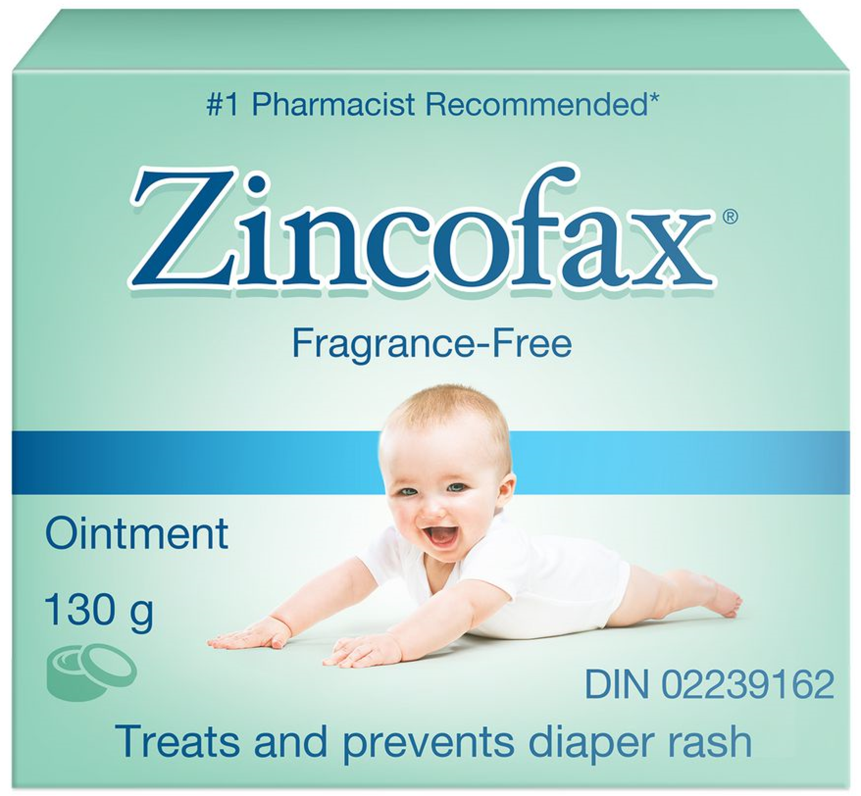 Zincofax Fragrance-Free Diaper Rash Baby Ointment - 130g