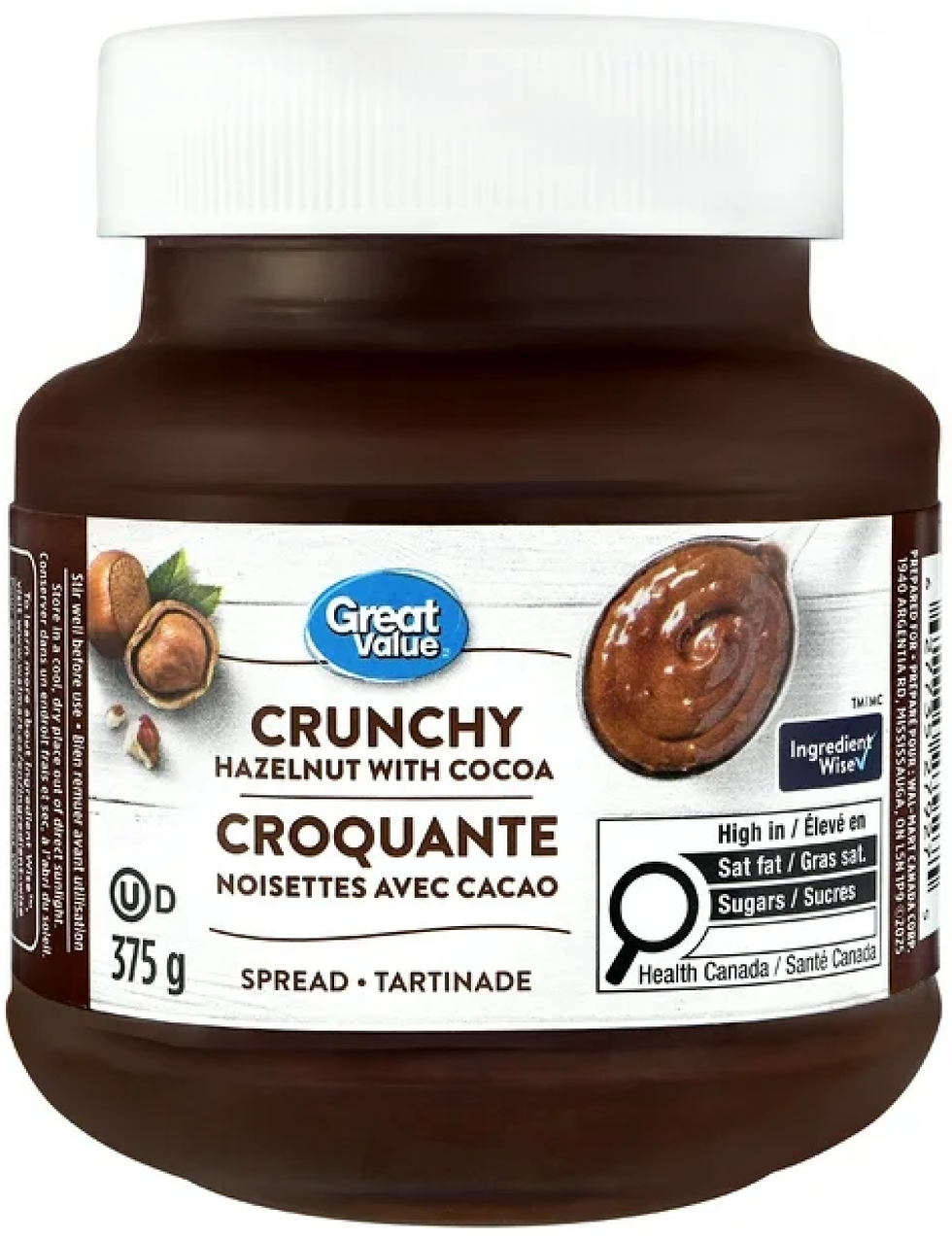 Great Value Crunchy Hazelnut with Cocoa Spread