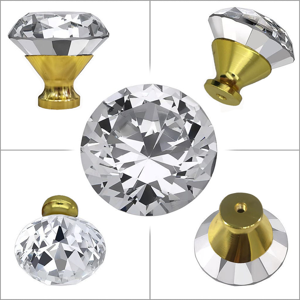 Thumbnail: Crystal Gold Diamond knobs