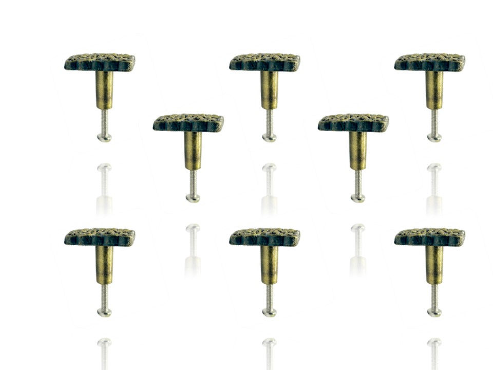 Thumbnail: Anti Brass Square Knobs