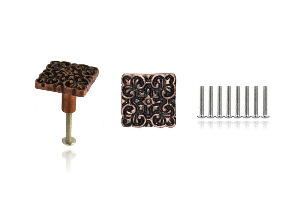 Thumbnail: Anti Copper Square Knobs