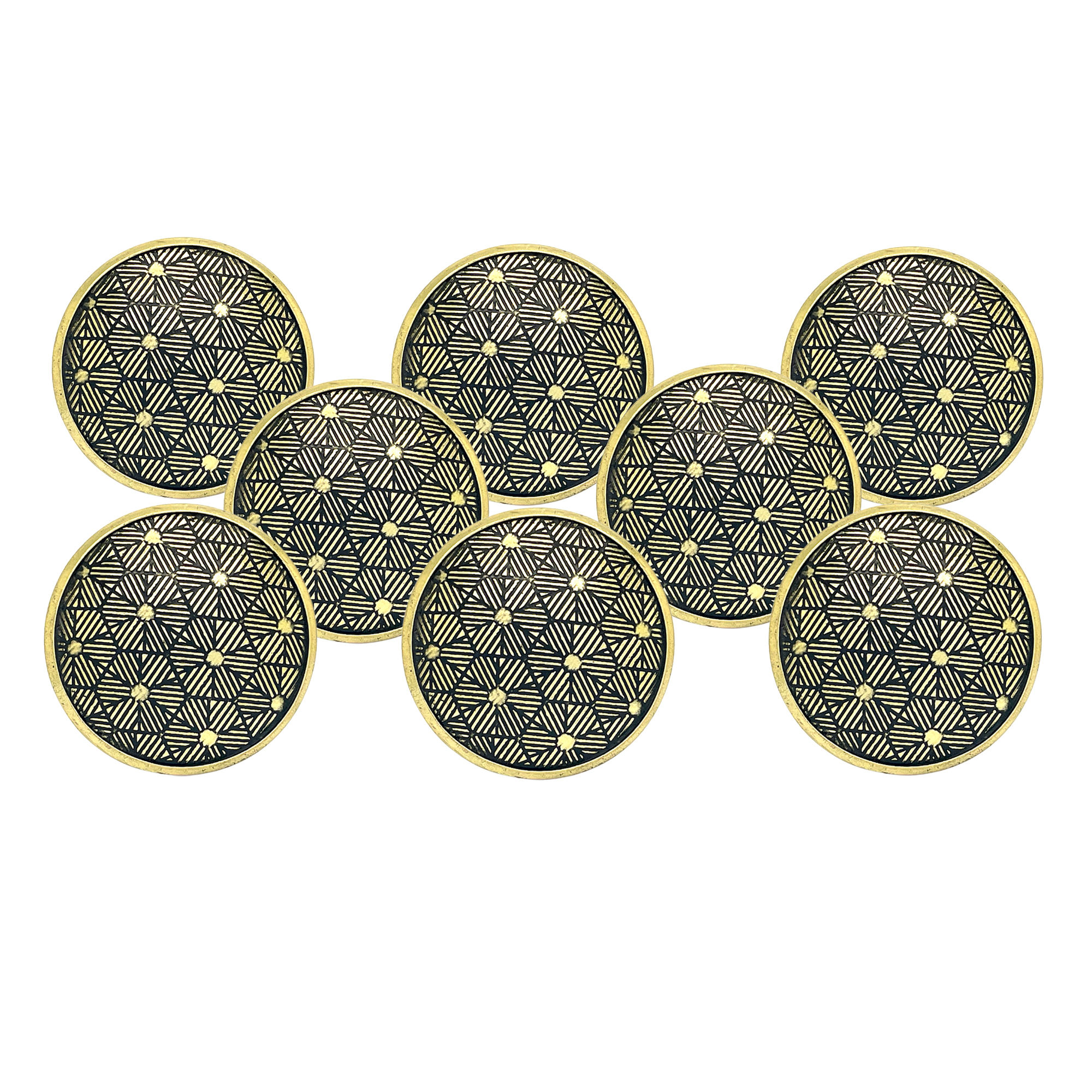 Mughal Black Brass Knobs