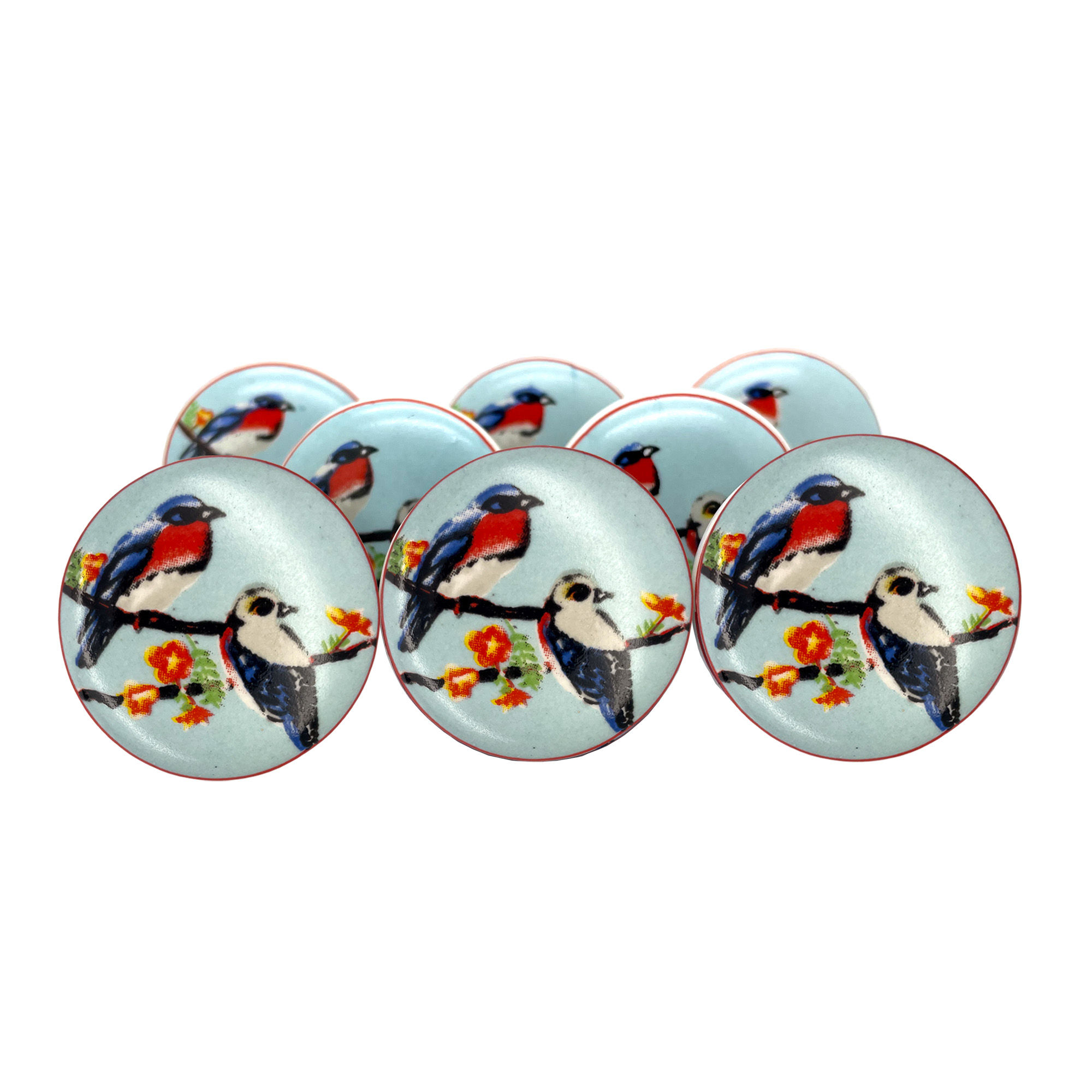 Birds Couple Knobs