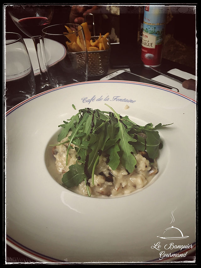 RISOTTO AU PARMESAN - LE CAFE DE LA FONTAINE - LE BANQUIER GOURMAND