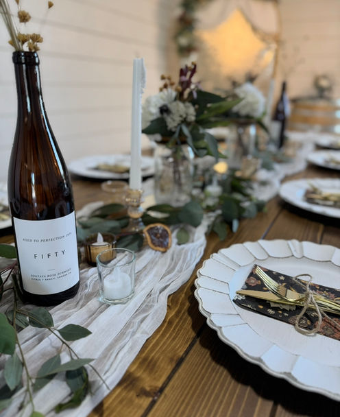 Beautiful rustic backdrops to your meal and party event