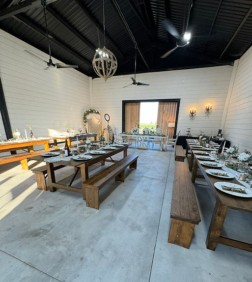 Large Space in the barn for seating large parties