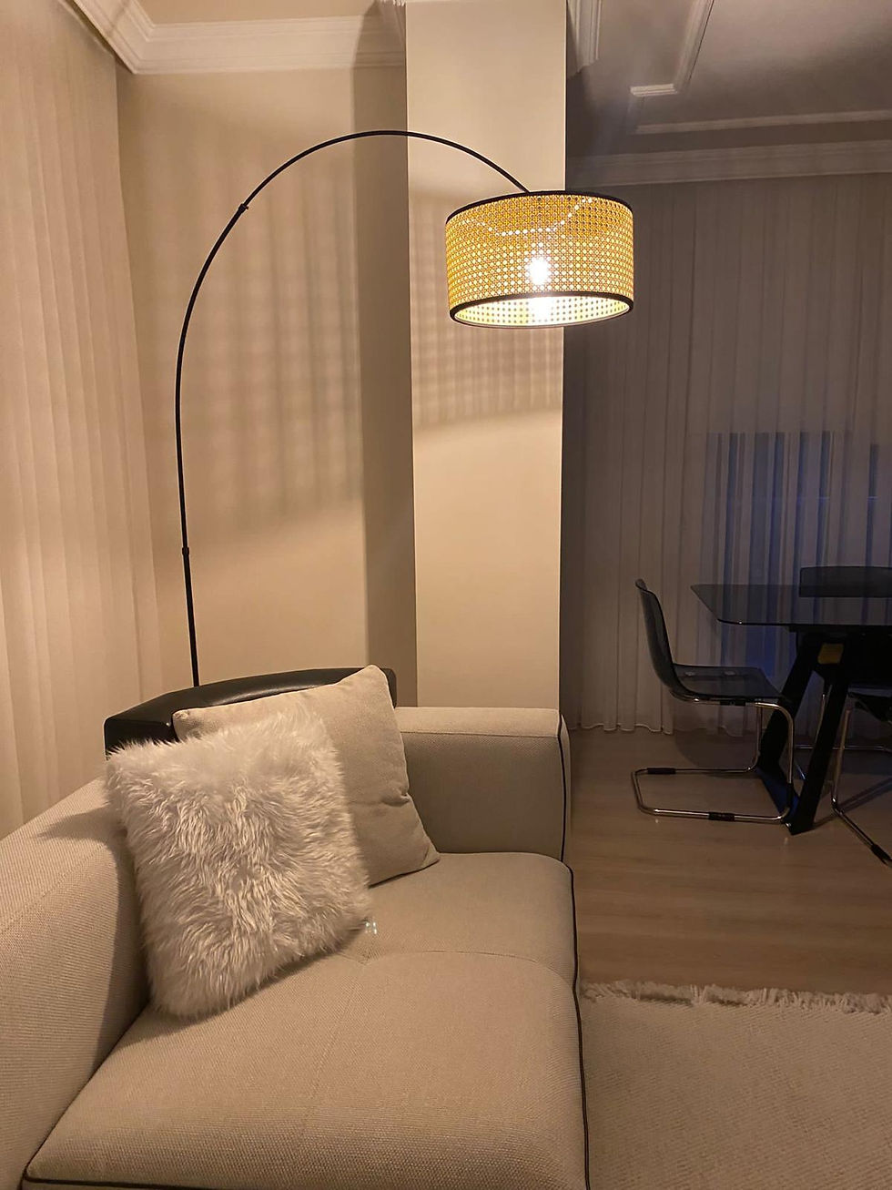 Küçük resim: VİV Lighting Geniş Hazeran Deveboynu Lambader