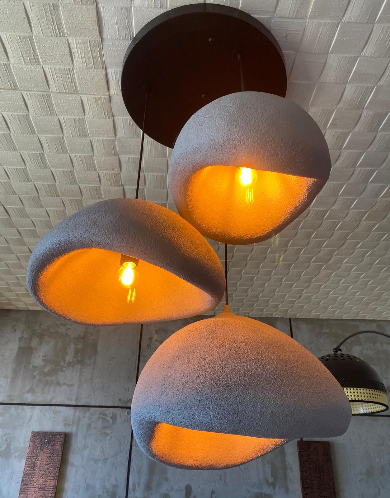 VİV Lighting 3lü Beton Avize