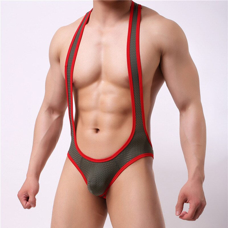 Thumbnail: man Lycra Male Wrestling Bodysuit, gay, athletic, sport, meshed, elastic, material, party, outfit, lgbt