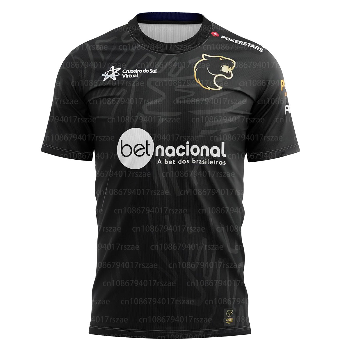 Futuro é preto uniforme da equipe de furia roupas masculinas '24 temporada espo