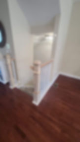 After: New modern wooden railings installed Tinton Falls, NJ