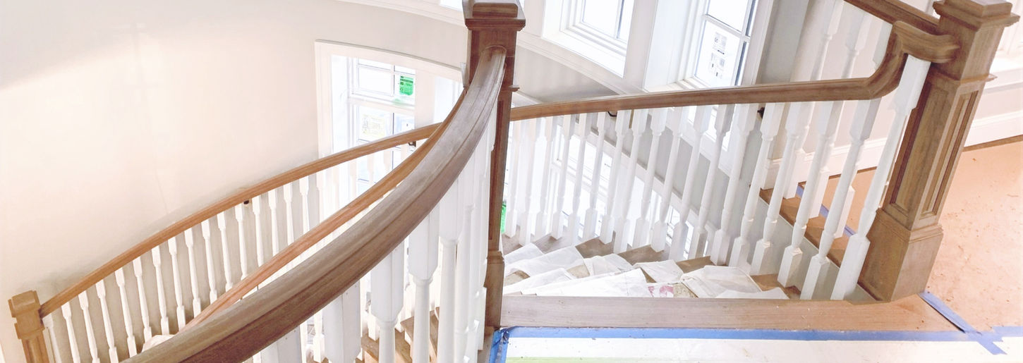custom curved all wood railings
