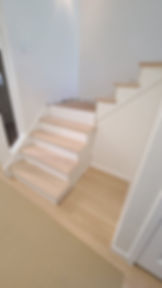 before: staircase needing new railings