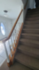 before: all wooden railing