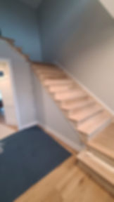 BEFORE MAIN indoor railing, metal and wood, toms river, nj